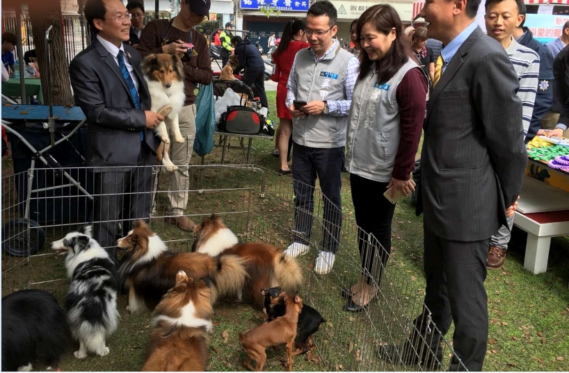 許多民眾帶著毛寶貝前來參加活動。 新竹動保所/提供