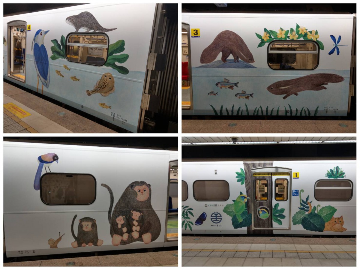 里山動物列車2.0以四個里山生態系為主題，呈現數十種動物與牠們的生活環境。陳璽安/攝
