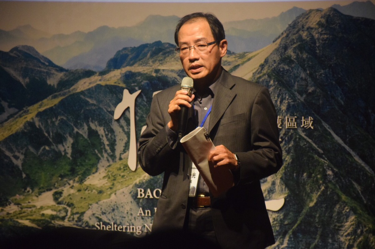 林務局副局長廖一光在現場感謝所有拍攝的工作人員。 姚崇仁/攝