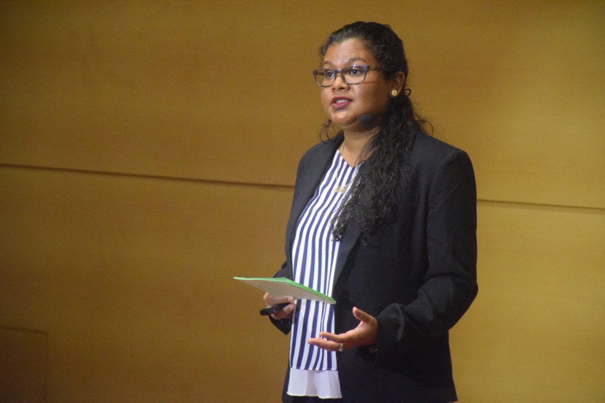 來自中美洲的Tammy分享了他豐富的經驗。 姚崇仁/攝